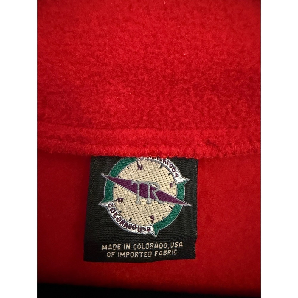 Vintage Trailridge Red Fleece PJ Sleep Sack Lounger Wearable Blanket One Size OS - Picture 2 of 6